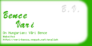bence vari business card